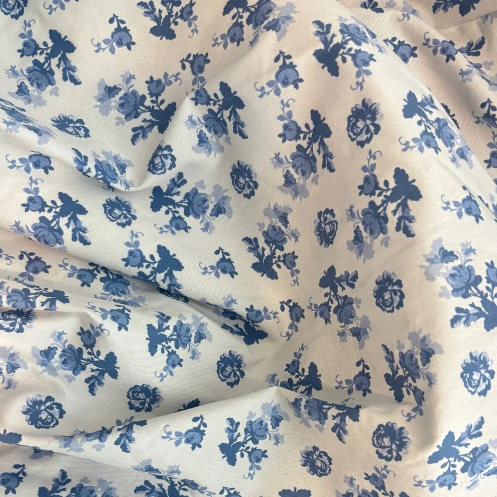 House of CB White and Light Blue Floral Midi Dress - Picture 2 of 3